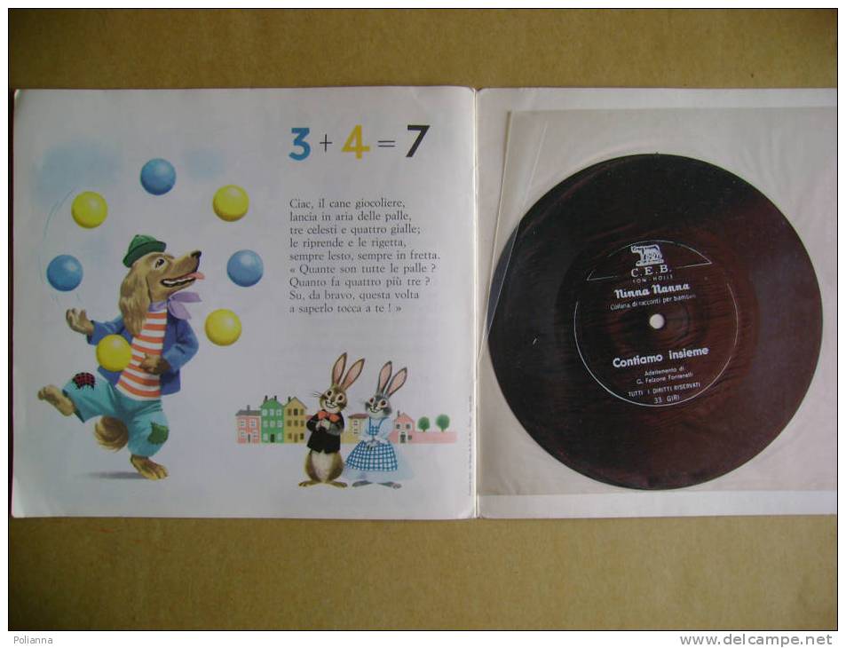 PI/38 CONTIAMO INSIEME Albo Illustrato Da Sgrilli Ediz.Capitol 1969 + Disco Flex 33 Giri - Anciens