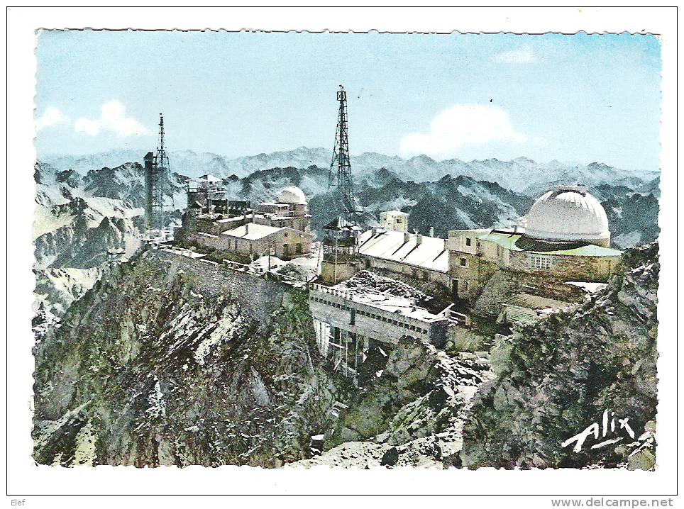 L'Observatoire De Physique Du Pic De Bigorre;Hautes-Pyrénées; Cachet Col Tourmalet ;postée De Barèges,1964;TB - Vic Sur Bigorre