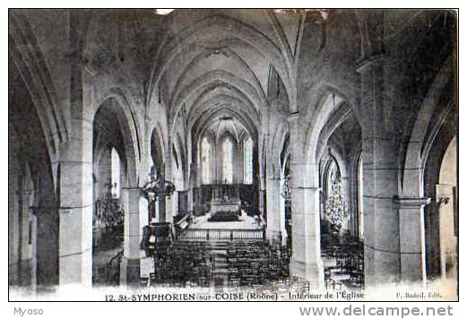 69 ST SYMPHORIEN SUR COISE Interieur De L'Eglise - Saint-Symphorien-sur-Coise