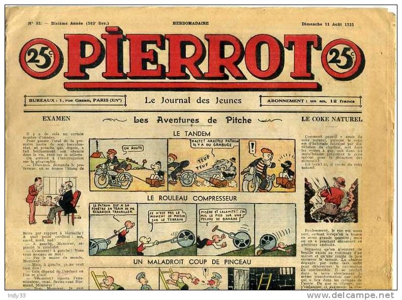 - PIERROT N°32  1935 - Pierrot