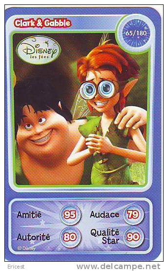 CARTE AUCHAN DISNEY CLARK & GABBLE 65/180 BON ETAT - Disney