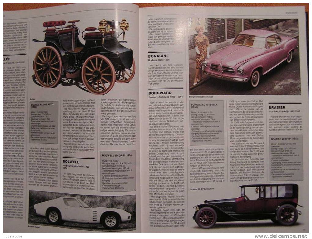 ENCYCLOPEDIE VAN DE AUTO MERKEN MODELLEN TECHNIEK Jaguar Pegaso BMW Porsche Etc ... - Encyclopédies