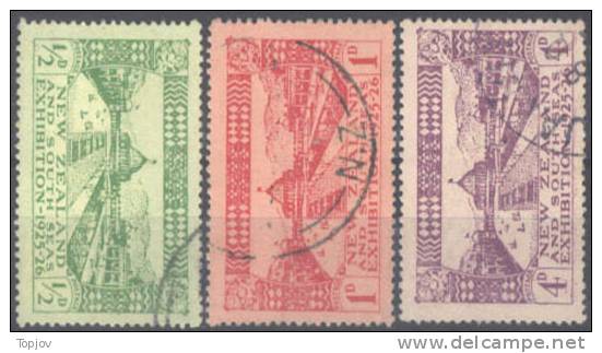 NEW ZEALAND - 1925/6 - EXHIBITION DUNEDIN - Mi 169/71 - Used - VERY NICE - Gebraucht