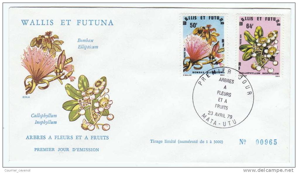 FDC => WALLIS Et FUTUNA - Arbres à Fleurs Et à Fruits 1979 Mata-Utu - FDC