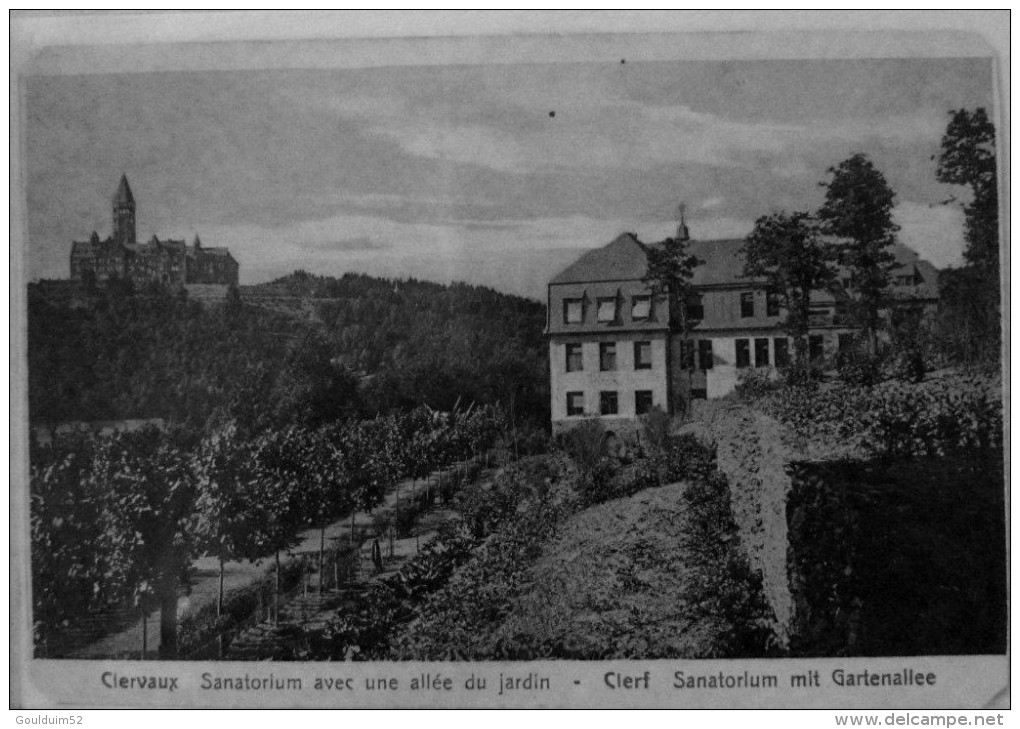 Clervaux : Sanatoruim Avec Une Allée Du Jardin - Clervaux