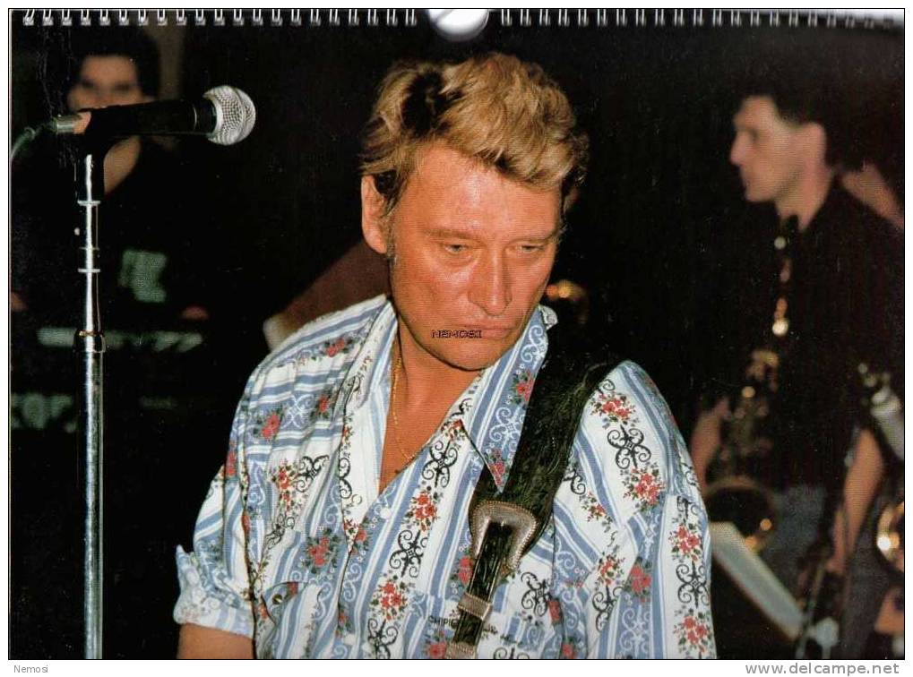 CALENDRIER - 1992 - Johnny HALLYDAY - 12 posters