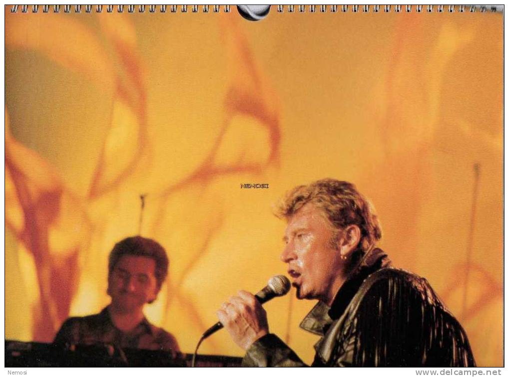 CALENDRIER - 1992 - Johnny HALLYDAY - 12 posters