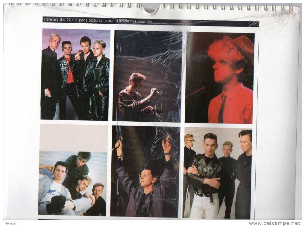 CALENDRIER - 1994 - DEPECHE MODE - 12 Posters - Objets Dérivés