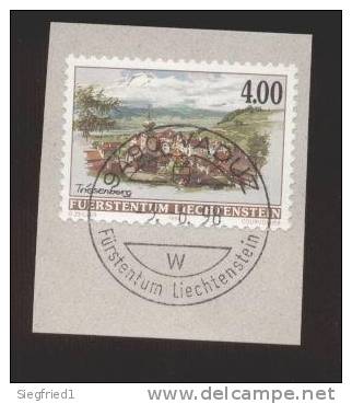 Liechtenstein Gestempelt Briefstücke 1178 Triesenberg - Oblitérés
