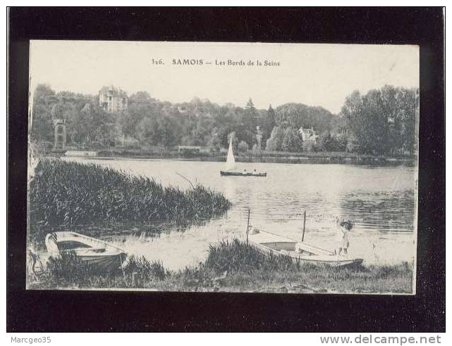 Samois Les Bords De La Seine édit.ELD N° 326 Chateau Bateau Barque - Samois