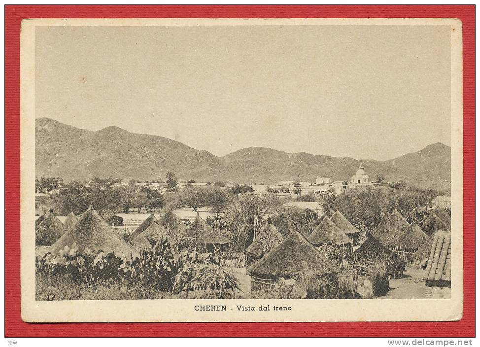 ERITREA 1935 CHEREN - VISTA DAL TRENO. - Eritrea