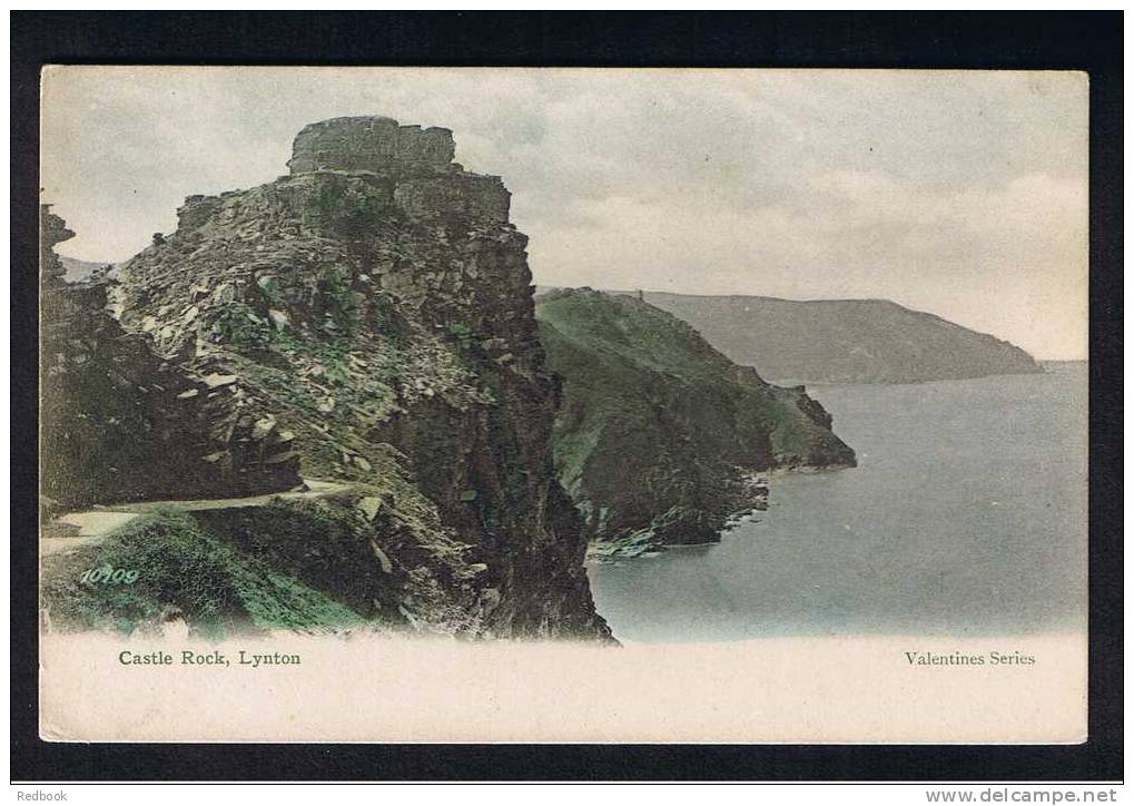 RB 657 -  Early Postcard  Castle Rock Lynton Devon - Lynmouth & Lynton