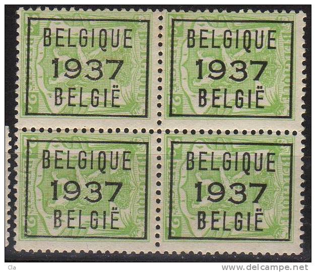 PO  319 Bloc De 4  ** - Typos 1936-51 (Petit Sceau)