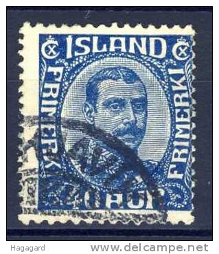 #Iceland 1921.  Christian X.  Michel 103.  Used(o). - Used Stamps