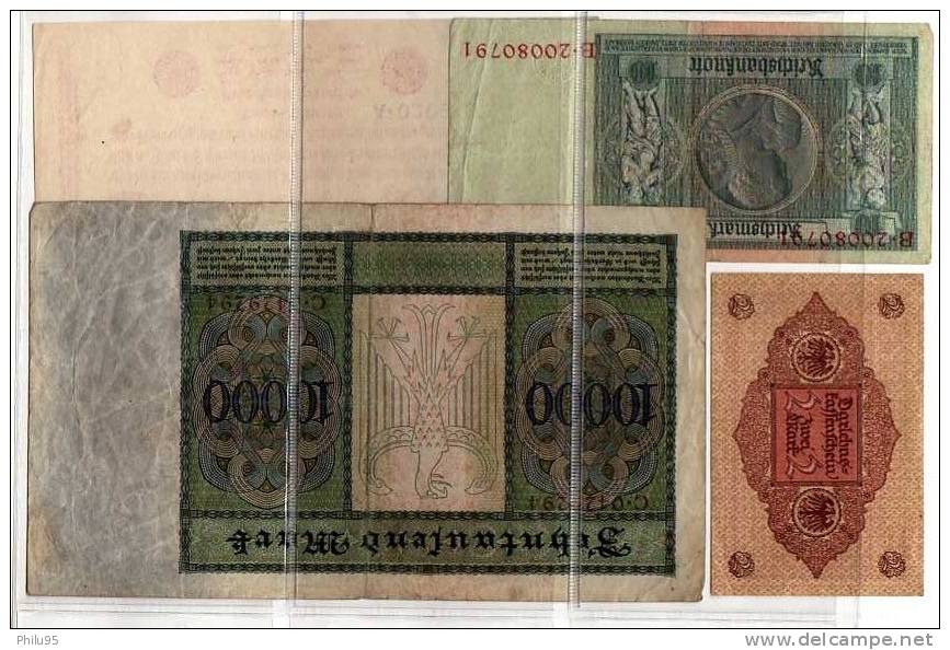 Lot 4 Billets D'Allemagne - Reichsschuldenverwaltung