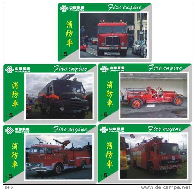 A04347 China phone cards Fire Engine 60pcs