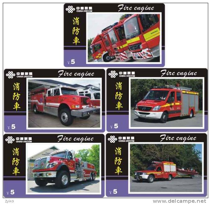 A04347 China phone cards Fire Engine 60pcs