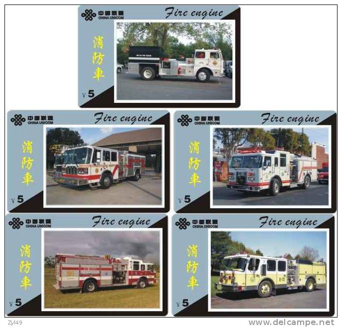 A04347 China phone cards Fire Engine 60pcs