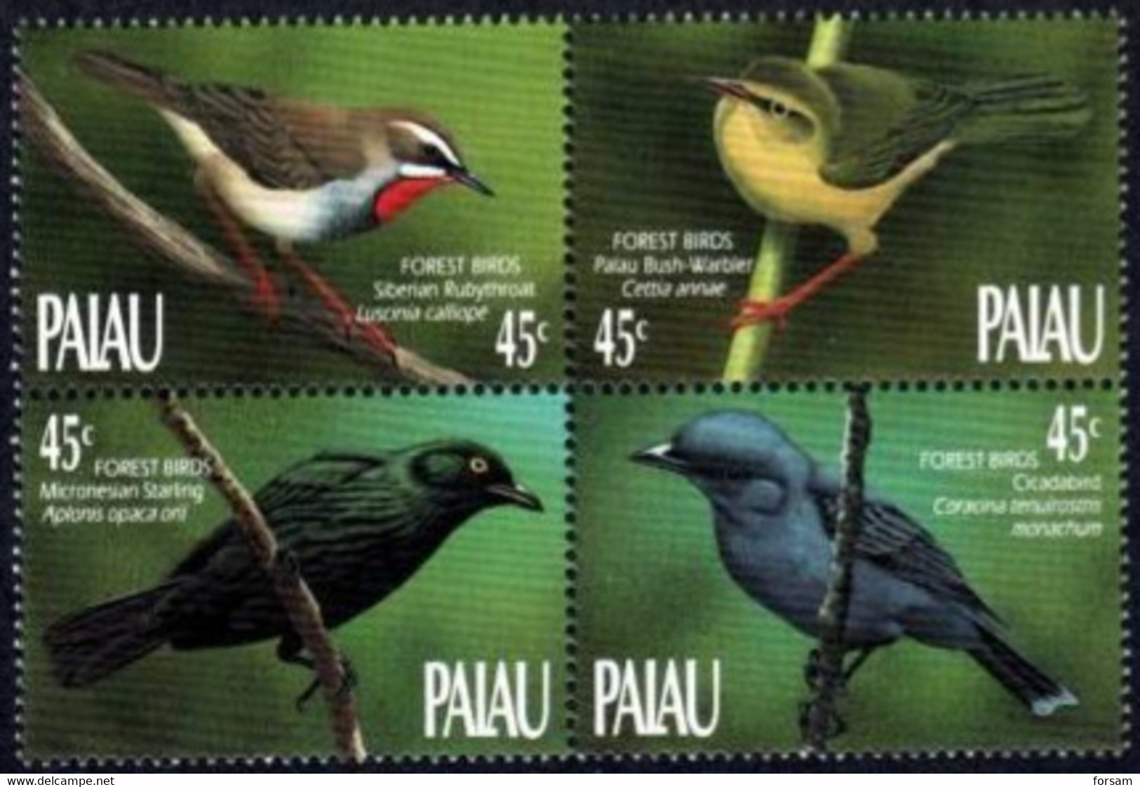 PALAU..1990..Michel  # 347-350...BLOCK Of  FOUR...MNH. - Palau