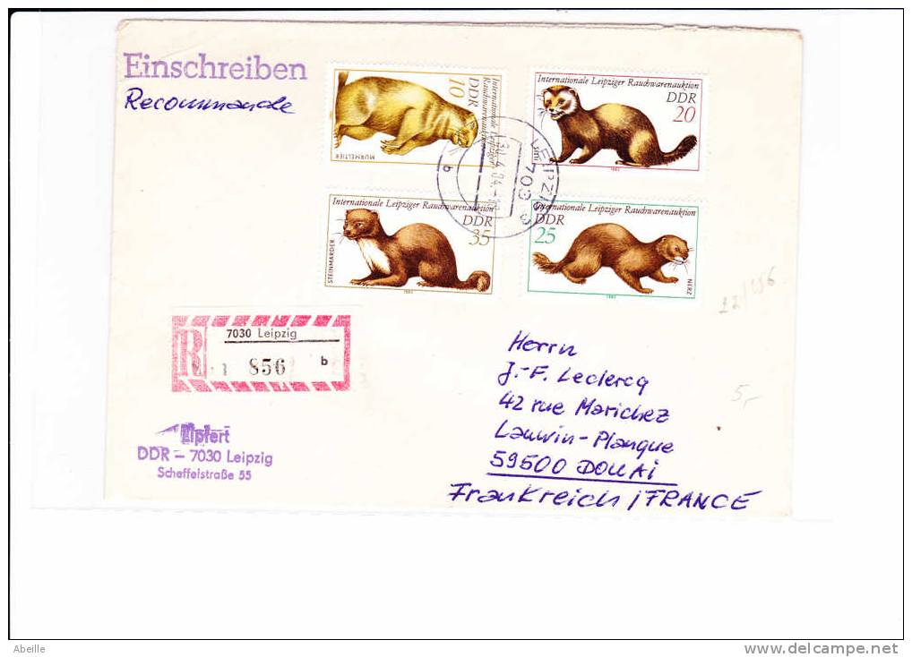 22/256   LETTRE DDR - Nager