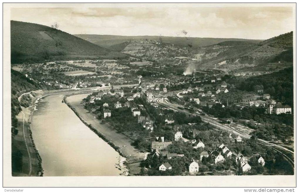 Blick Auf Neckargemund, Kleingemund Und Dilsberg. Nr. 7291. Echte Fotografie. 1930. - Neckargemünd