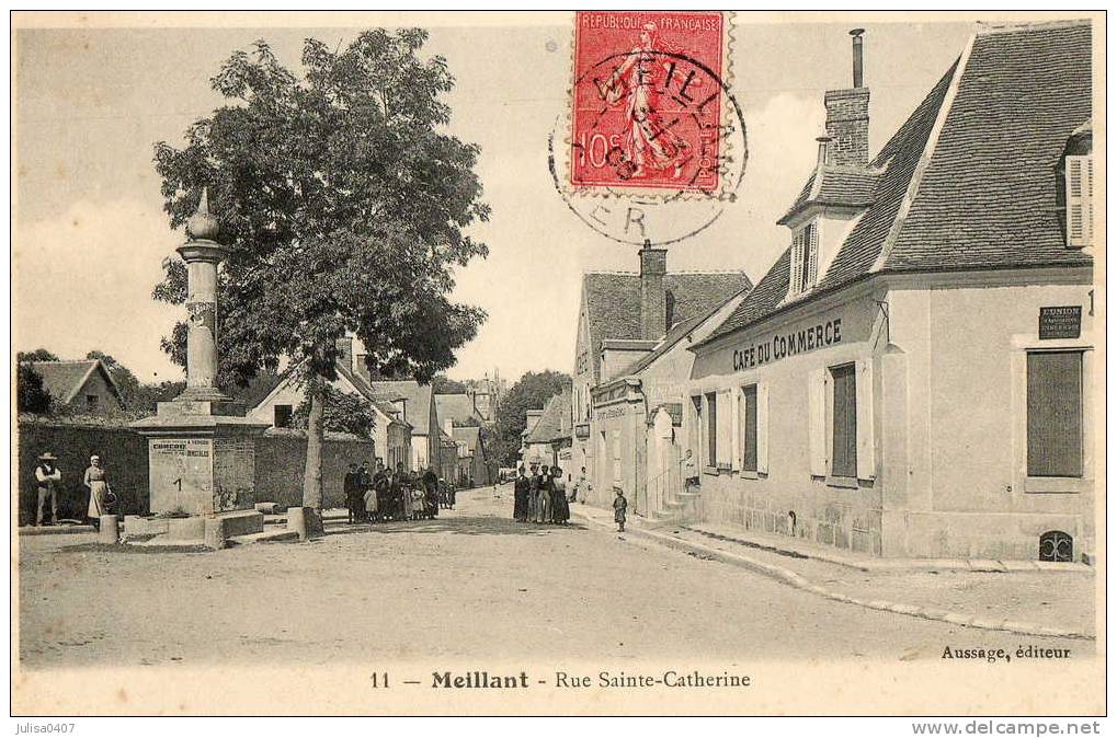 MEILLANT (18) Rue Sainte Catherine Commerce Animation - Meillant