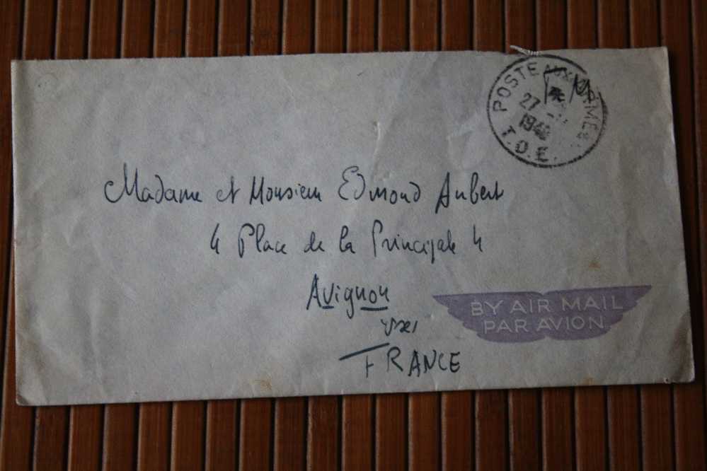 MILITARIA FM LETTRE CACHET MILITAIRE POSTE AUX ARMées T.O.E  BASE MILITAIRE SAIGON INDOCHINE 72/2 Génie SP 54.228 BPM 41 - Guerra D'Indocina/Vietnam