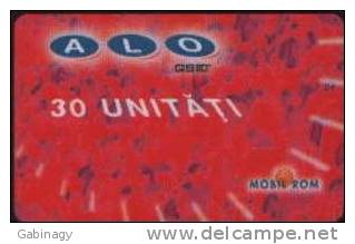 ROMANIA - PREPAID - ALO - 30 UNITATI - Roemenië