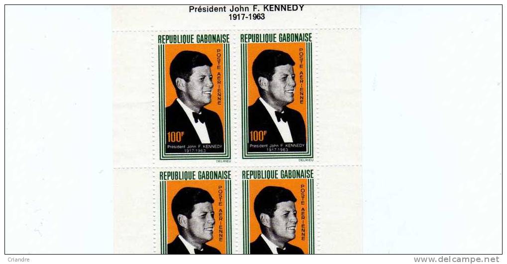 Magnifique Série De 7 Blocs Neufs De 4 T Poste Aérienne à La Mémoire De JFK. Haute Volta,Tchad,République Du Sénégal ,Ré - Kennedy (John F.)