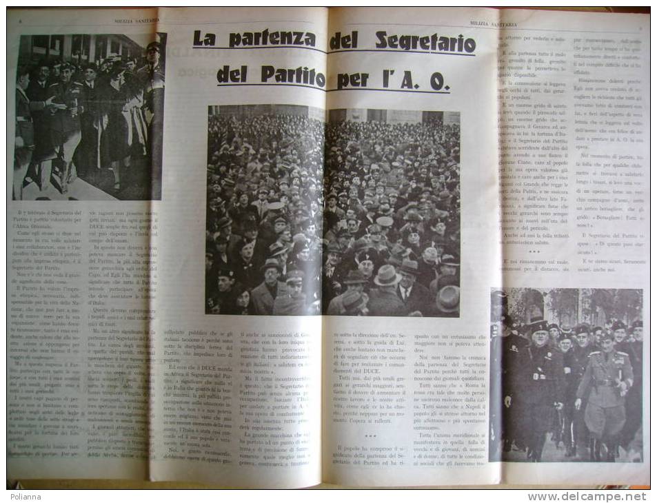 PM/39 MILIZIA SANITARIA 1936 P.N.Fascista / Segretario Partito - Italienisch