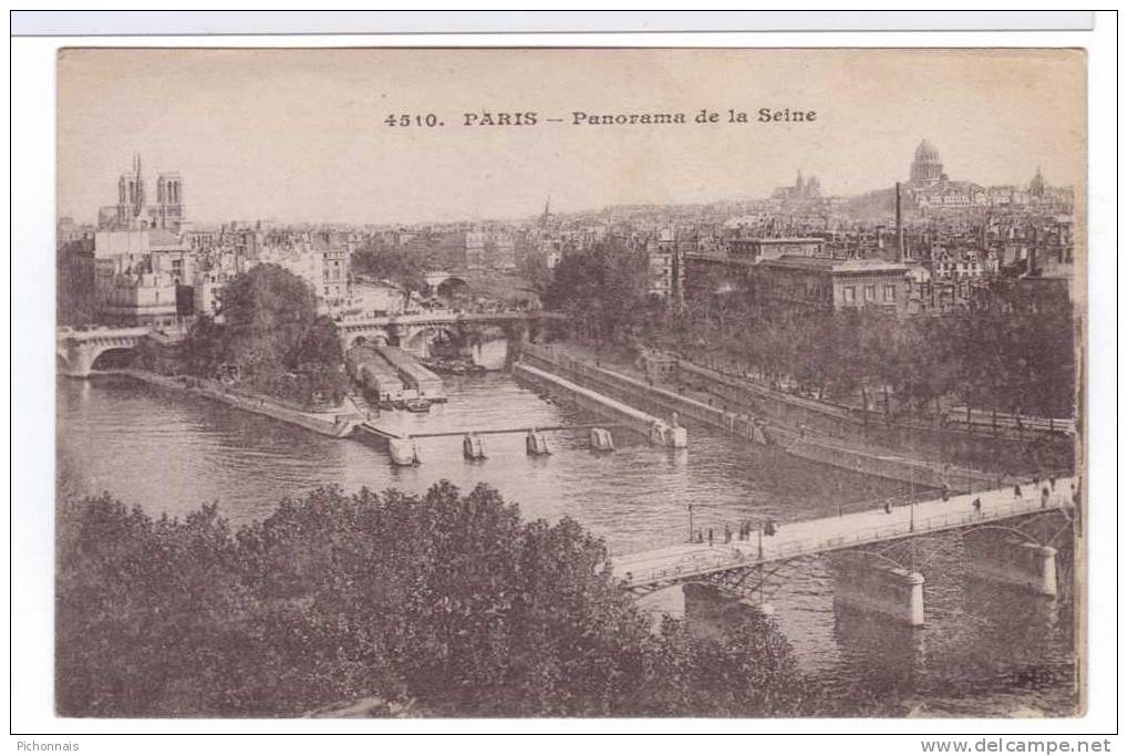 75  PARIS   Panorama De La Seine - La Seine Et Ses Bords