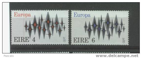 IRLANDE Yvert 278 / 279 Europa 1972 Série Complète Neuve ** MNH Luxe - Nuevos