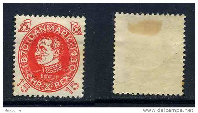 DANEMARK / 1930 - # 201 - 15 Ö ROUGE * (ref T78) - Unused Stamps