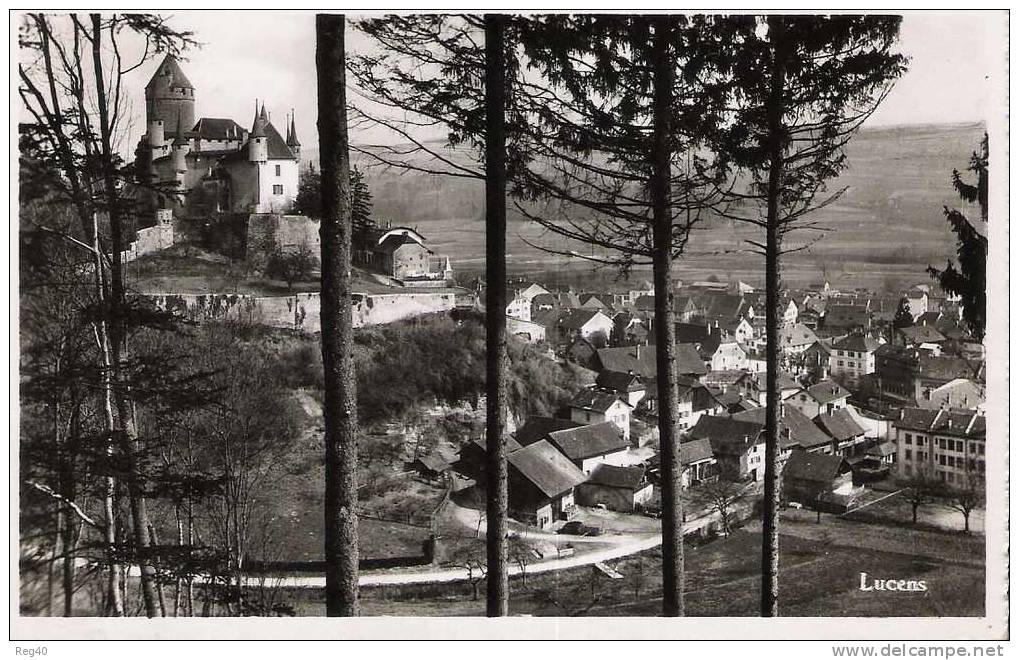 SUISSE  - LUCENS   - (Vue Partielle Du Village Et Chateau) - Lucens