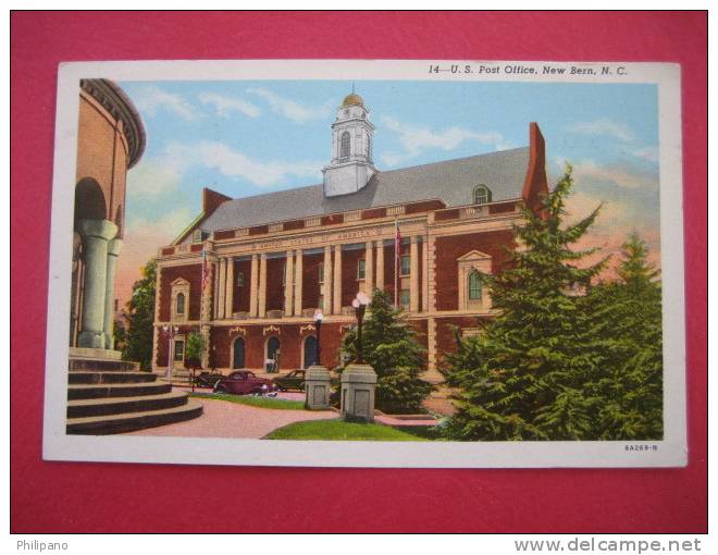 New Bern NC  Post Office   1959 Cancel  Vintage Border    -----(ref 109) - Autres & Non Classés