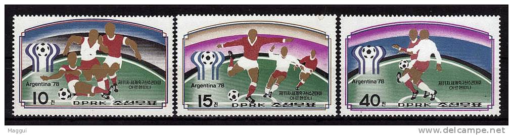 COREE  DU NORD   N°1431 A/C * *   ( cote 7.50e ) cup 1978   football soccer  fussball