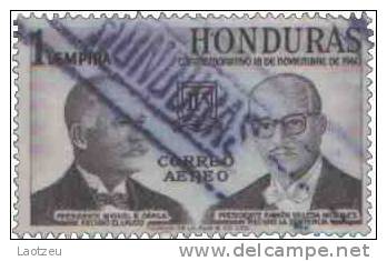 Honduras, Aérien 1961. ~ YT A 292. - Présidents R. Davilla Et Ramon Villeda Morales - Honduras