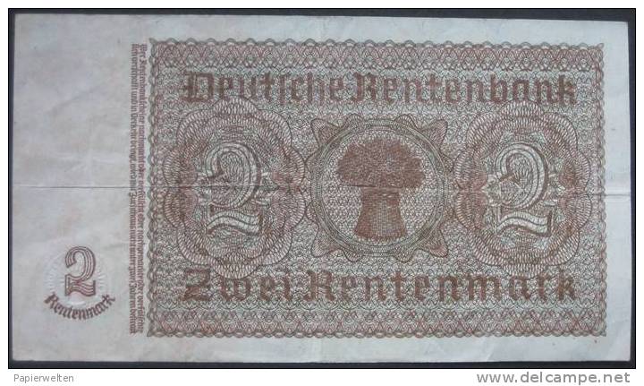 2 Rentenmark 1937 (WPM 174b) 30.1.1937 - 2 Rentenmark