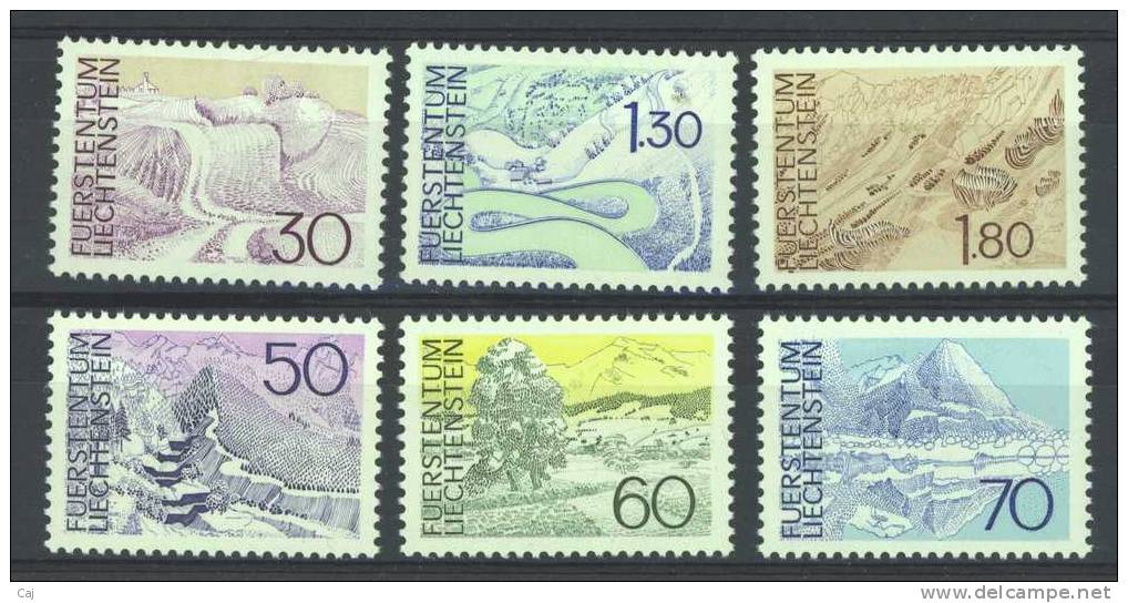 Liechtenstein  :  Mi  581-86  ** - Unused Stamps