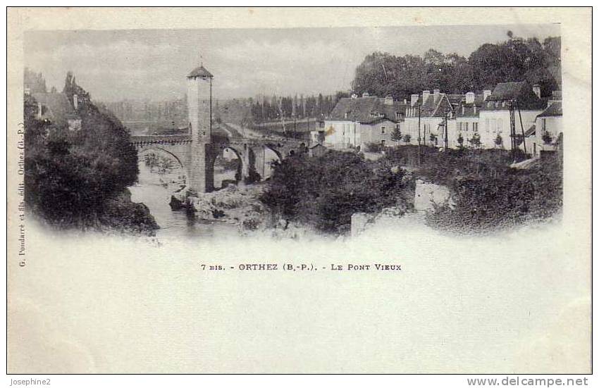 Orthez - Le Pont Vieux - Dos Simple - Orthez