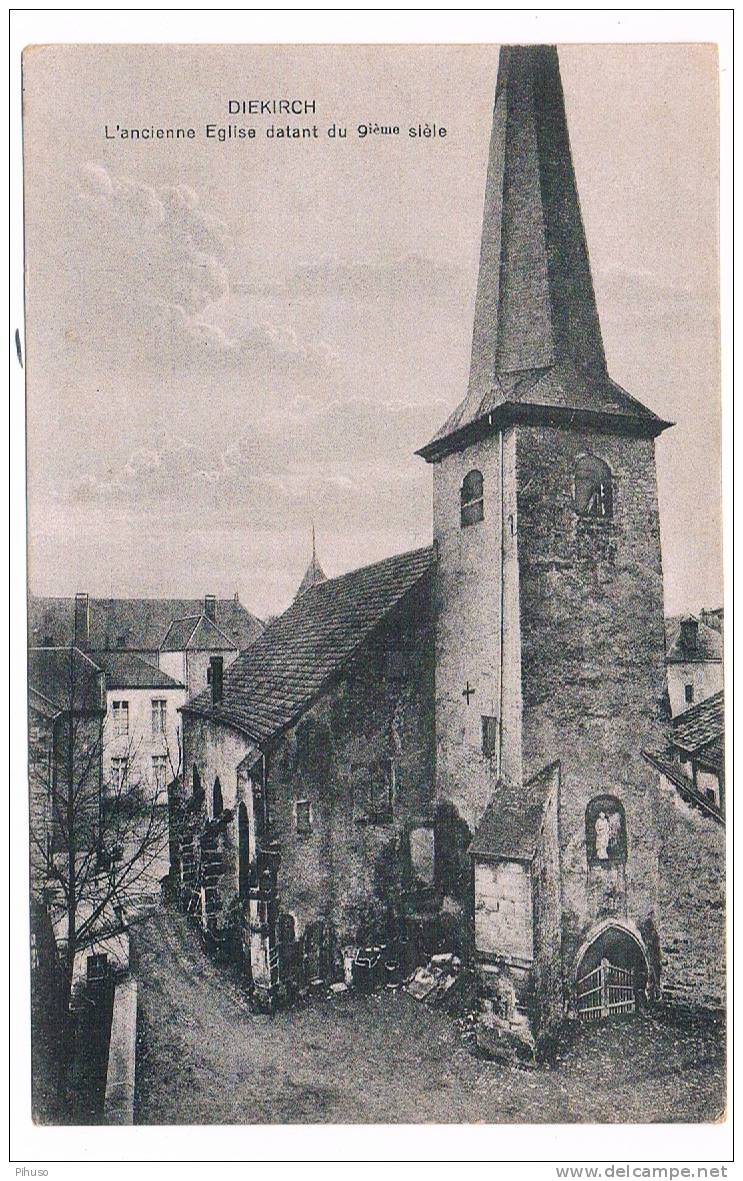 L827   DIEKIRCH : L'ancienne Eglise Datant Du 9ieme Siecle - Diekirch