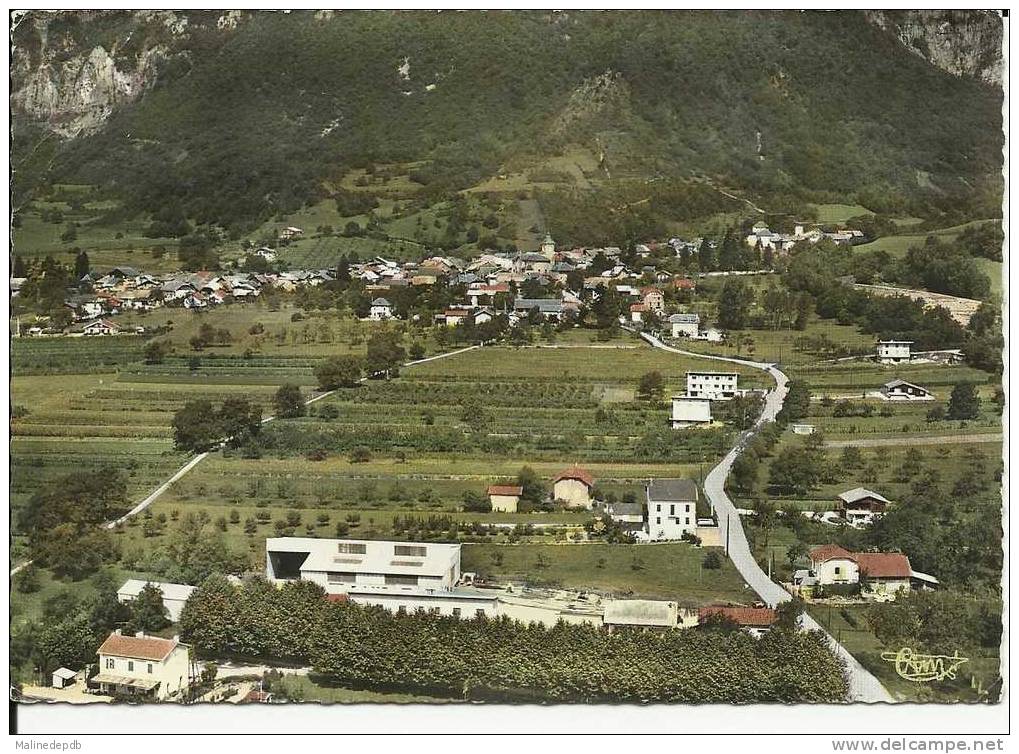 CPA Dentellée - GRESY-SUR-ISERE - Vue Générale Aérienne - Gresy Sur Isere