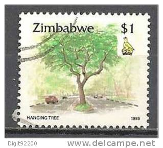 1 W Valeur Used, Oblitérée - ZIMBABWE * 1995 - HANGING TREE - N° 1219-33 - Zimbabwe (1980-...)