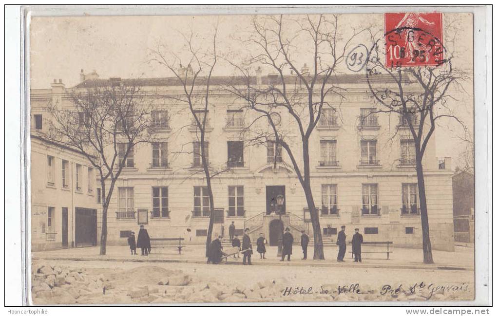 Le Pré St Gervais : Hotel De Ville , Mairie , Carte Photo - Le Pre Saint Gervais