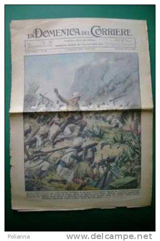 DC004# COPERTINA-LA DOMENICA DEL CORRIERE 1935-Ill.BELTRAME/GUERRA In ERITREA/TRUPPE Di VOLONTARI DANCALI E ASCARI - Italienisch