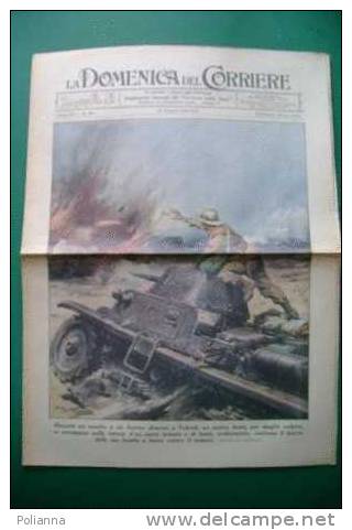 DC061# COPERTINA-LA DOMENICA DEL CORRIERE 1941/Ill.BELTRAME/FANTE A TOBRUK/CONTRATTACCO ITALIANO A GALLA SIDAMA - Italiano