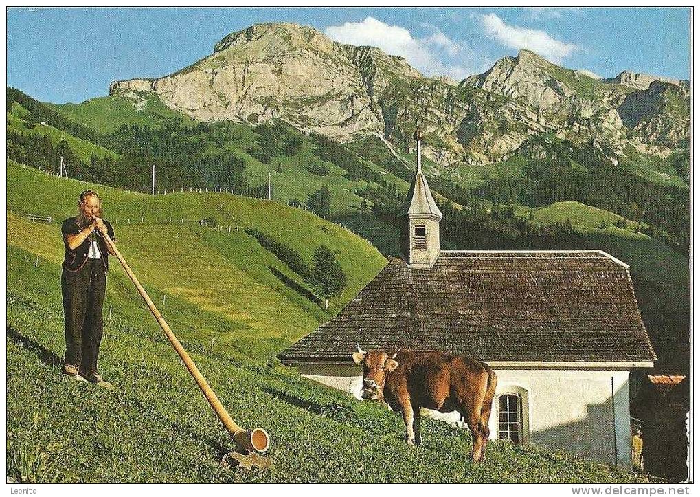 Obwalden Obwaldner Alphonbläser Mit Widderfeld Nünalphorn Hutstock Glaubenbielen Giswil 1969 - Giswil