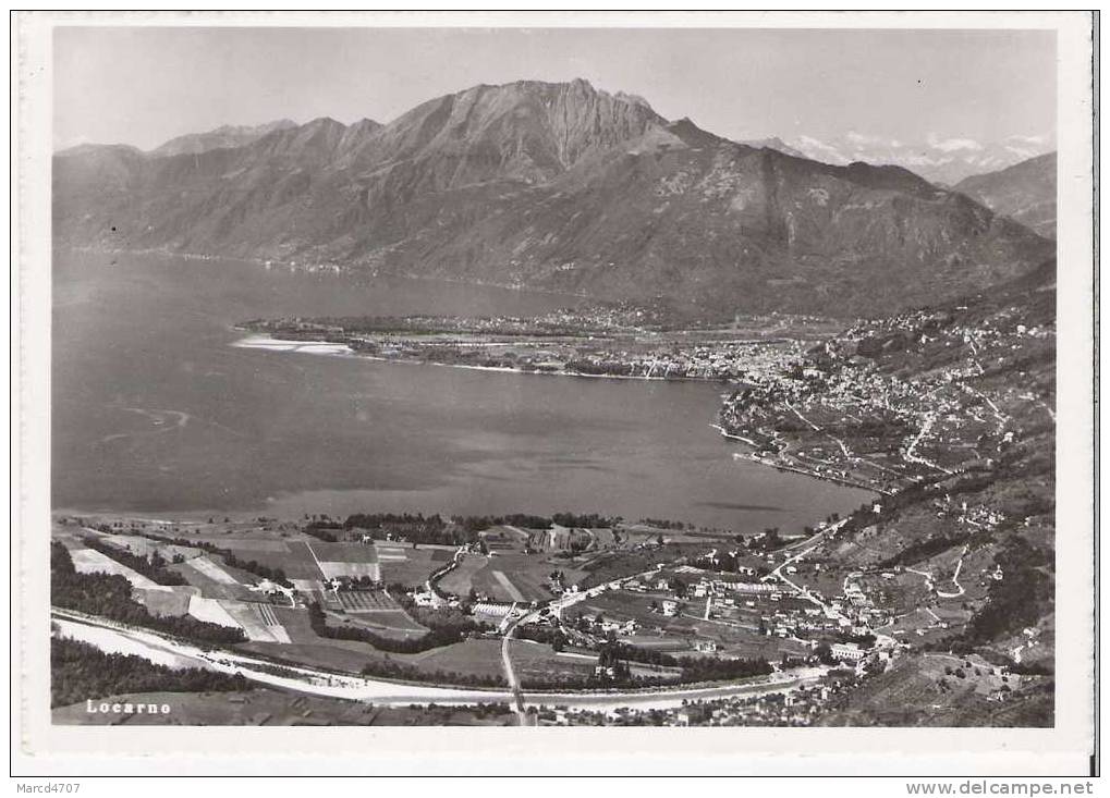 LOCARNO Con Minusio E Tenero Suisse Cate Générale Sur La Ville Véritable Photo - Minusio