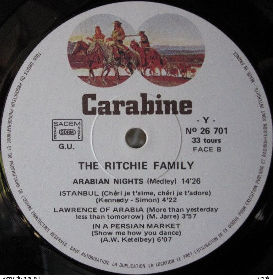 THE  RITCHIE  FAMILY  °  ARABIAN  NIGHTS - Soul - R&B