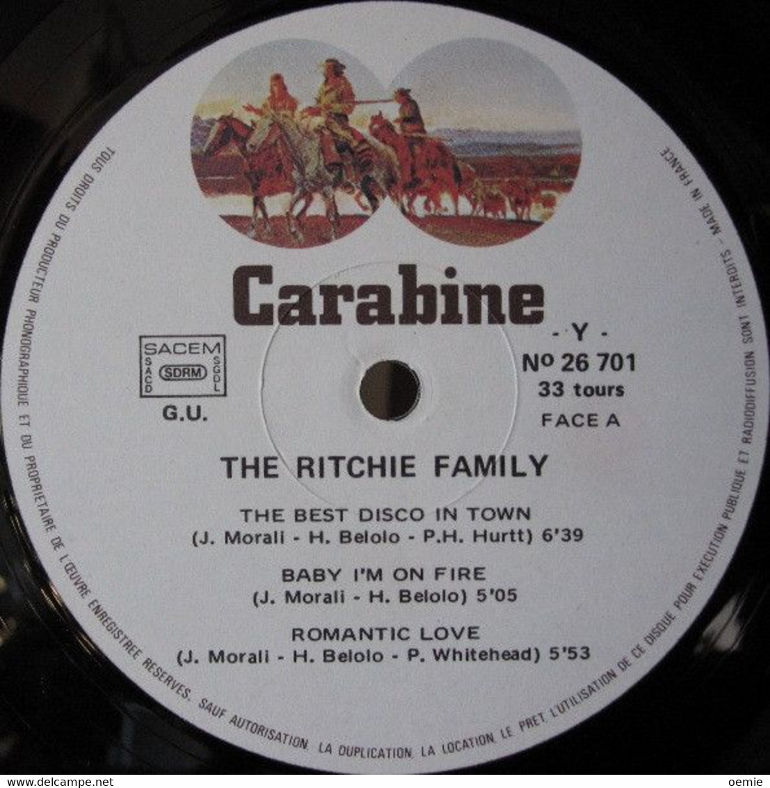 THE  RITCHIE  FAMILY  °  ARABIAN  NIGHTS - Soul - R&B